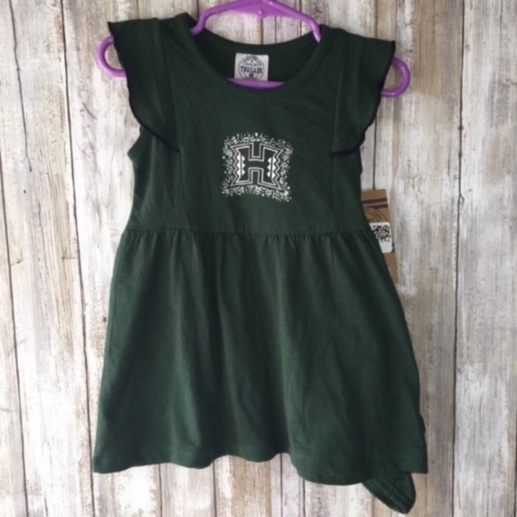 NCAA Other - Hawaii Rainbow Warriors Baby Dress 12M Green NCAA Girls Game Day Outfit